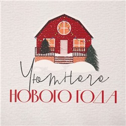 Коробка для кондитерских изделий новогодняя с пластиковой крышкой «Хюгге», 21×21×3 см