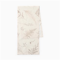 Дорожка на стол Этель Flower herbarium, 40×146 см, 100% хлопок, репс 210 г/м², бежевая