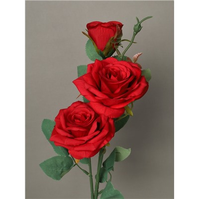 Цветок искусственный Роза 63 см / GT41-27 /уп 72/360/ (Белый)