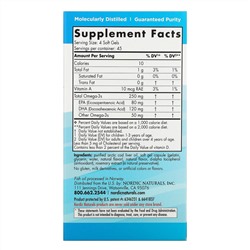 Nordic Naturals, Children's DHA, ДГК для детей, со вкусом клубники, для детей 3–6 лет, 250 мг, 180 мини-капсул