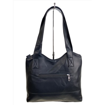 Женская сумка из искусственной кожи, цвет черный