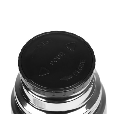 Термос Мастер К «Гильза», 500 мл, с кружкой, сохраняет тепло 24 ч, нержавеющая сталь, серебристый