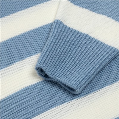 Джемпер женский MINAKU: Casual collection, цвет экрю, синий, размер 52