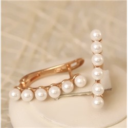 Серьги позолота H01-10092