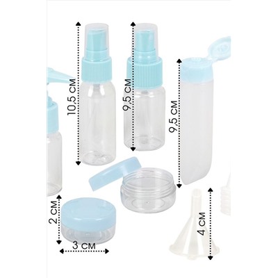 Nail Art Набор дорожных ёмкостей, 9 предметов KRISTALLER, 1108633