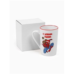 Кружка керамическая новогодняя, 385 мл, Человек-паук