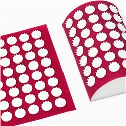 Аппликатор Кузнецова комплект, 144 колючки, спантекс, красный, 260×560 мм + валик 140×230