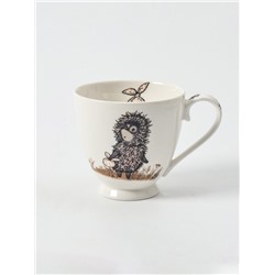 УЦЕНКА Чайная пара 440 мл, блюдце 16 см «Ёжик в тумане», нет блюдца
