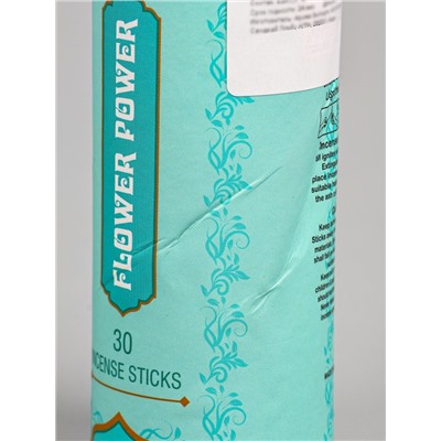 УЦЕНКА Благовония в тубусе «Сила цветов», 30 штук с деревянной подставкой