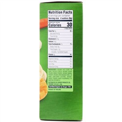 Gerber, органические прорезыватели, вафли для мягкого прорезывания зубов, от 7 месяцев, манго, банан, морковь, 12 пакетиков по 2 вафли в каждом