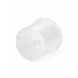 Кашпо для цветов Desert, 2.3 л, d=15.7 см, h=15.2 см, пластиковое, со вставкой, прозрачное