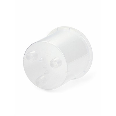 Кашпо для цветов Desert, 2.3 л, d=15.7 см, h=15.2 см, пластиковое, со вставкой, прозрачное