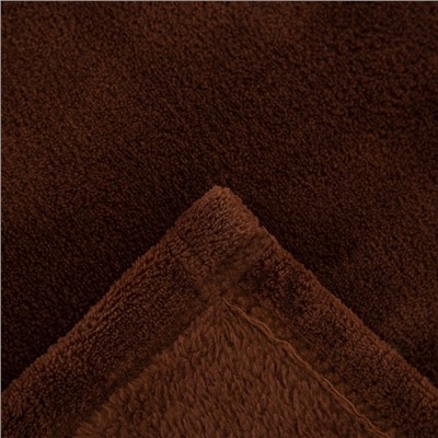 Плед с рукавами «Этель», 150×200 см, шоколадный, корал-флис, 220 г/м²