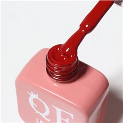 Гель лак для ногтей, однотонный, трехфазный, 10 мл, LED/UV, красный (196)