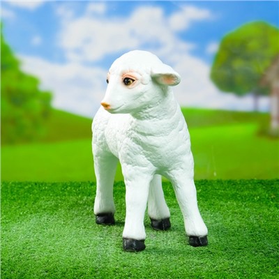 Садовая фигура из полистоуна «Барашек», 31×16×27 см