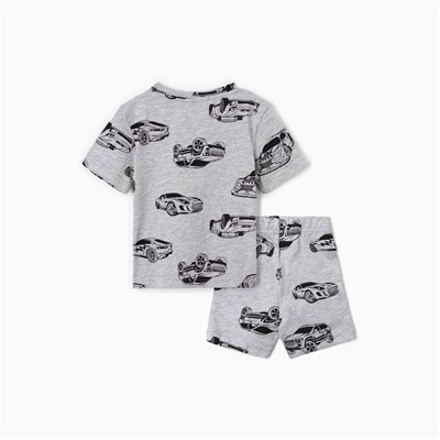 Пижама детская (футболка и шорты) KAFTAN Cars, размер 36 (134-140 см)