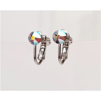Серьги с кристаллами Swarovski Кубик