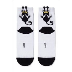 Носки женские CONTE Хлопковые носки CLASSIC с пикотом «Black cat» CONTE ELEGANT, 1229669