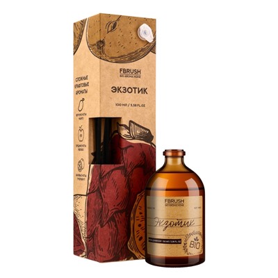 Диффузор ароматический BIO Экзотик с палочками, экзотический фруктовый аромат для дома, 100 мл