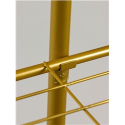 Подставка для цветов Greengo, 6 полок, 44×22×105 см, напольная, металл, цвет золотой