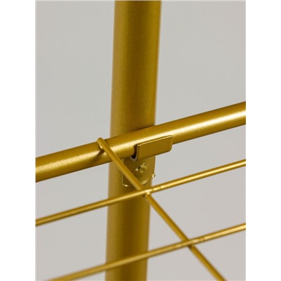 Подставка для цветов Greengo, 6 полок, 44×22×105 см, напольная, металл, цвет золотой