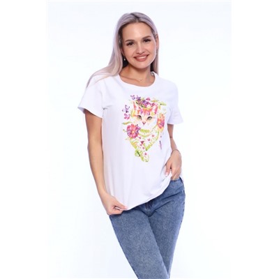 Футболка женская ФЖ062 (Белый)