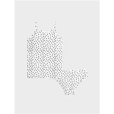 Комплект трикотажный для девочек: майка, трусы