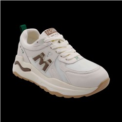 Кроссовки из натуральной кожи 23-643 белые