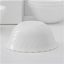 Салатники Luminarc Trianon, 1 л, d=18 см, набор 6 шт., стеклокерамика, белые