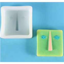 Молд силиконовый «Абстракция - квадратное лицо» 10.4×10.4×3.7 см