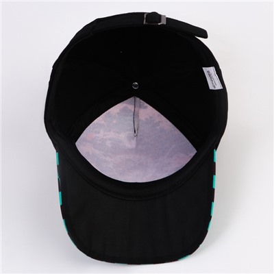 Кепка детская для мальчика «Аниме», чёрная, р-р 52-54, 5-7 лет