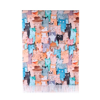 Палантин CY2593 Кошки