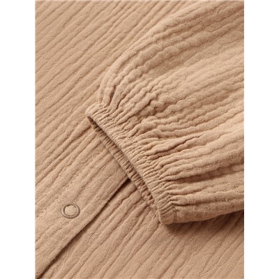 Комбинезон «Крошка Я. Муслин», рост 68-74, бежевый