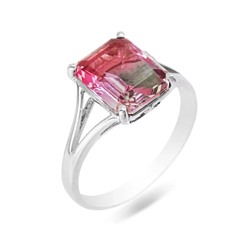 Кольцо из серебра радужный кварц, Ю-100М44