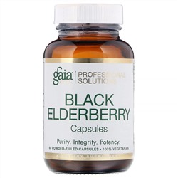 Gaia Herbs Professional Solutions, Бузина черная, 60 капсул, заполненных порошком