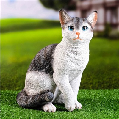 Садовая фигура из полистоуна «Кот», 30×25×16 см