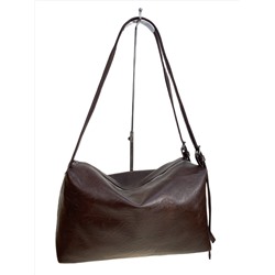 Женская сумка из искусственной кожи, цвет шоколад