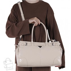 Сумка женская кожаная 1165TH apricot white Polina&Eiterou