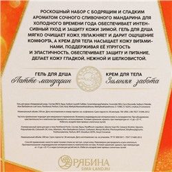 Подарочный набор «Нежный мандарин», гель для душа 250 мл и крем для тела 200 мл, URAL LAB