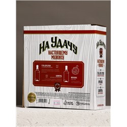 Подарочный набор «На удачу», гель для душа, шампунь для волос, мочалка для тела, Чистое счастье