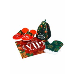 Набор подарочный банный «VIP баня место для души», 4 предмета, Банная забава
