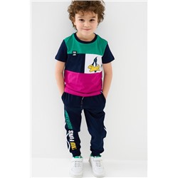 Комплект трикотажный для мальчиков: фуфайка (футболка), брюки PLAYTODAY, 1239597