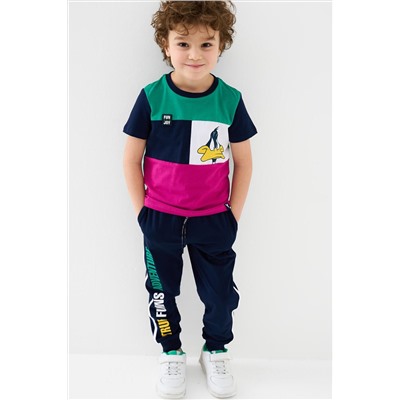 Комплект трикотажный для мальчиков: фуфайка (футболка), брюки PLAYTODAY, 1239597