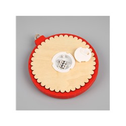 Ёлочная игрушка «Щелкунчик», 10×10 см, 1 LED, от батареек, свечение тёплое белое