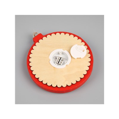 Ёлочная игрушка «Щелкунчик», 10×10 см, 1 LED, от батареек, свечение тёплое белое