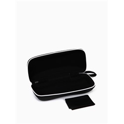 Футляр для очков на молнии «Шартр», длина 16.8 см, с ручкой, чёрный