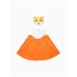 Карнавальный костюм «Лисичка», сарафан, маска фетр, р.28, рост 98-104 см