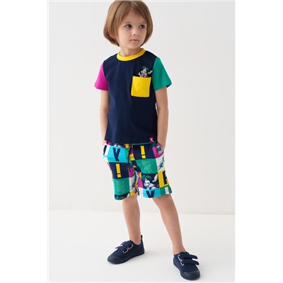 Комплект трикотажный для мальчиков: фуфайка (футболка), шорты PLAYTODAY, 1239621