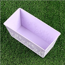 Кашпо - бонсай «Ландыши», 20×10×10 см, 1 л, лавандовое