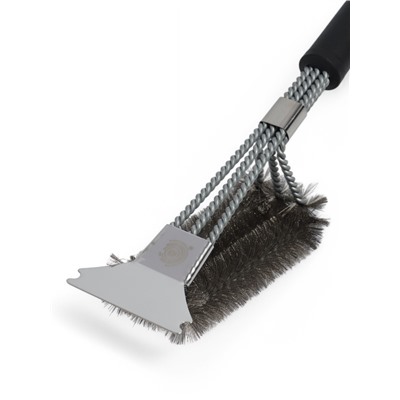 Щетка - скребок для чистки гриля Maclay, стальная, длина 45 см